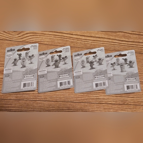 Sesame Street Mini Figures Big Bird Elmo Oscar Cookie Monster Cake Topper - Picture 4 of 7